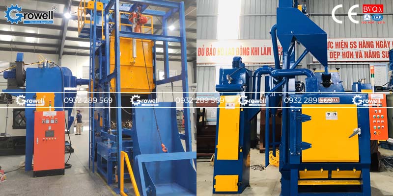 Máy phun bi chi tiết đúc Máy phun bi chi tiết đúc