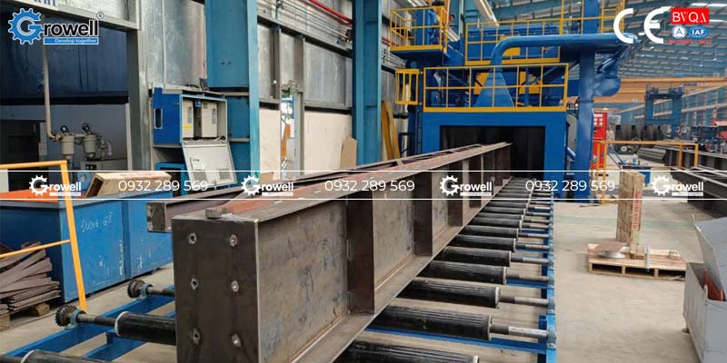 Hệ thống phun bi kết cấu thép