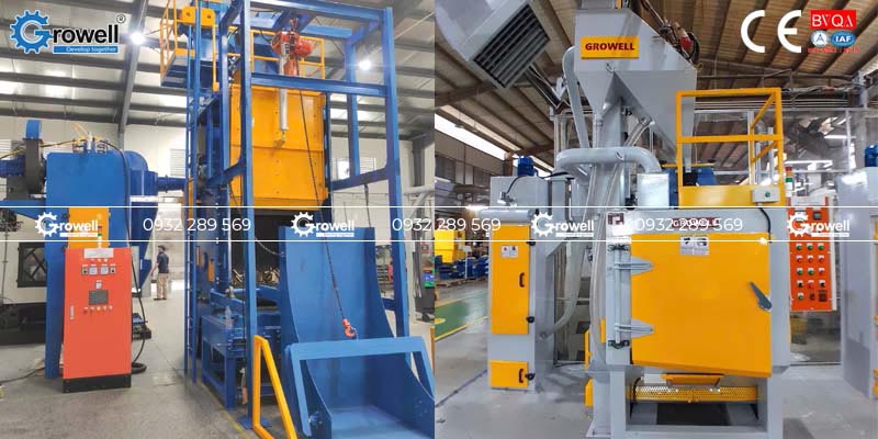 Hệ thống phun bi xử lý bề mặt thép