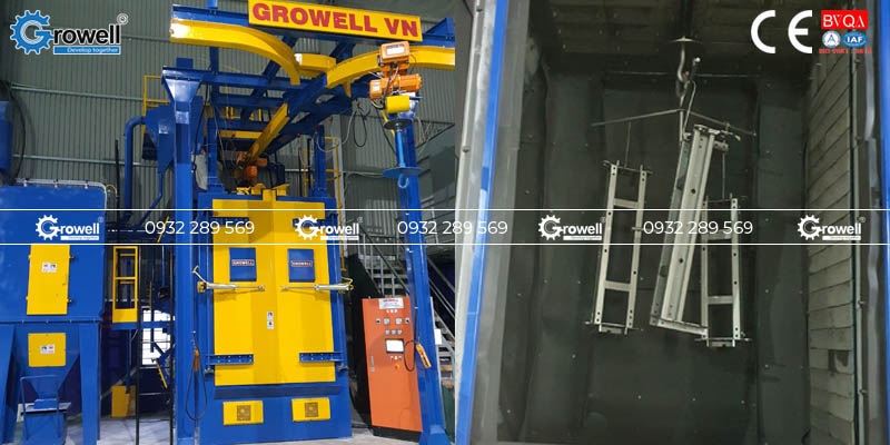Hệ thống phun bi xử lý bề mặt thép