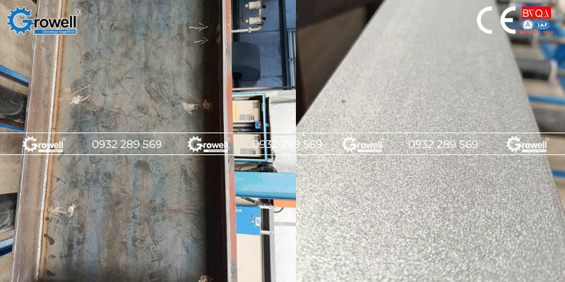 Phun bi xử lý khung thép Phun bi xử lý khung thép