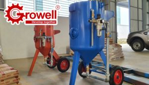 Ưu điểm của cối phun bi di động trong xử lý bề mặt