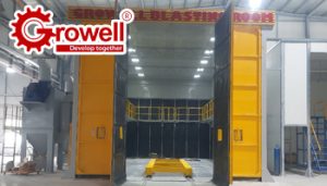 Vì sao hệ thống phun cát công nghiệp được ứng dụng rộng rãi?