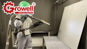 Phun cát xử lý bề mặt thép trước khi sơn chống ăn mòn