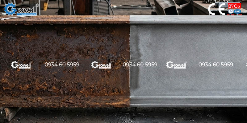 Cách tẩy rỉ sét dầm thép