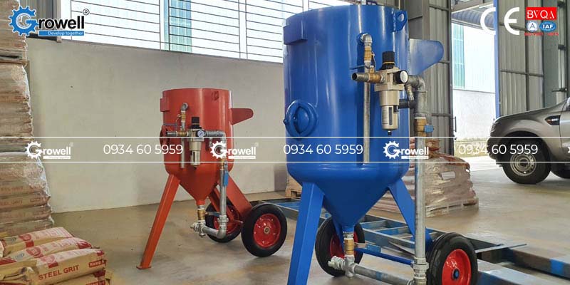 Cối phun cát khô và ướt