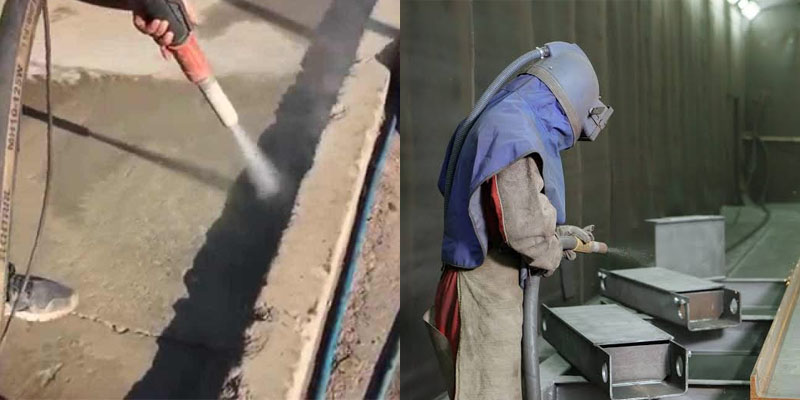 Cối phun cát khô và ướt