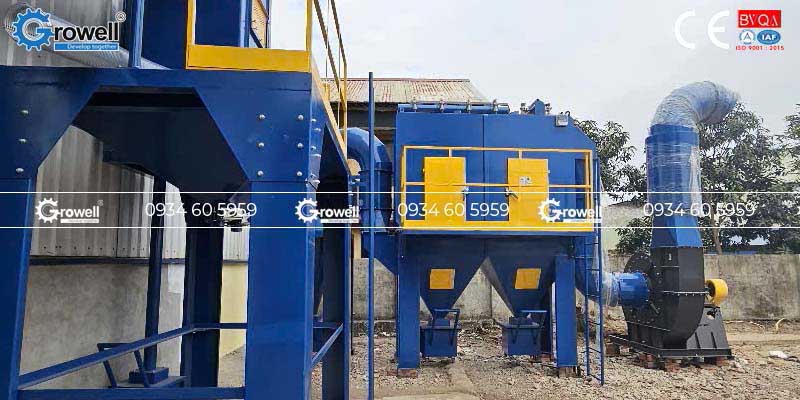 Hệ thống hút lọc bụi phun cát Hệ thống hút lọc bụi phun cát