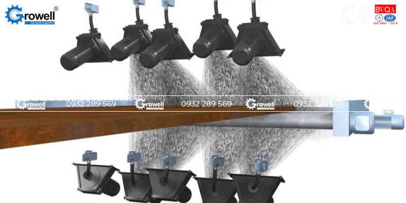 Máy phun bi xử lý thép tấm