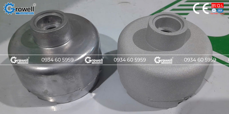 Máy phun cát băng tải lưới