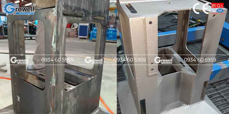 Buồng phun cát công nghiệp Buồng phun cát công nghiệp