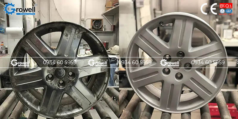 Tẩy sơn kim loại bằng phun cát Tẩy sơn kim loại bằng phun cát